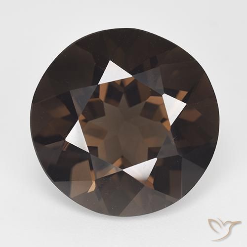 14.57ct Natural Castanho médio Quartzo Fumê, Redondo, VS