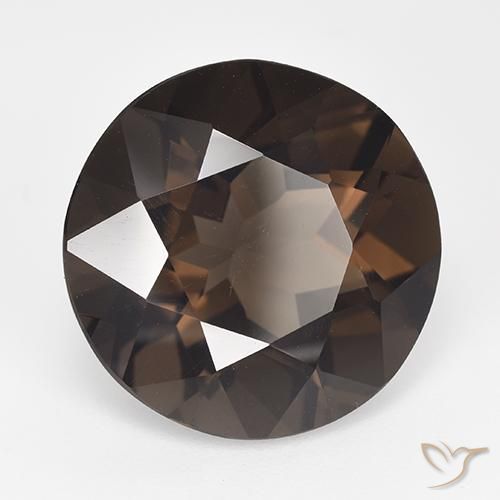 Quartzo Fumê Castanho médio Natural 14.57ct, Redondo, VS