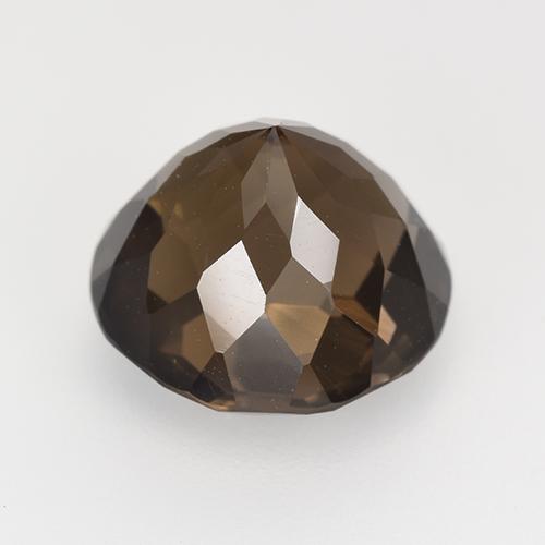 Quartzo fumê marrom natural 5,28ct, corte redondo, VVS-VS