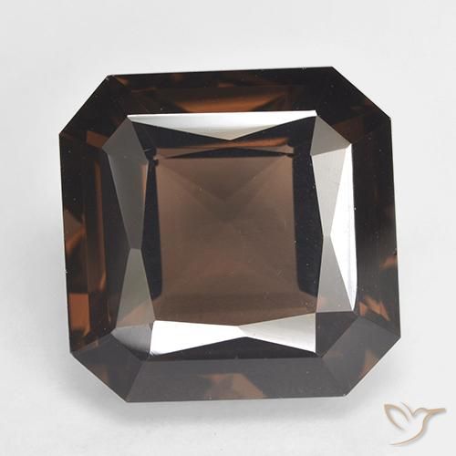 13.06ct Natural Castanho médio Quartzo Fumê, Corte Esmeralda, VVS