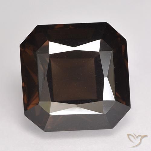 9.51ct Natural Chocolate marrom Quartzo Fumê, Corte Esmeralda, VVS-VS