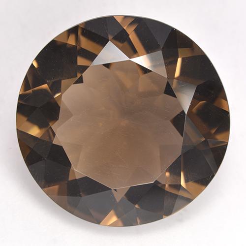 Quartzo Fumê Marrom Natural 18.95ct, Corte Redondo, VVS-VS