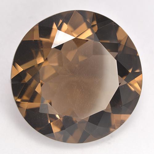 Quartzo Fumê Marrom Natural 18.95ct, Corte Redondo, VVS-VS