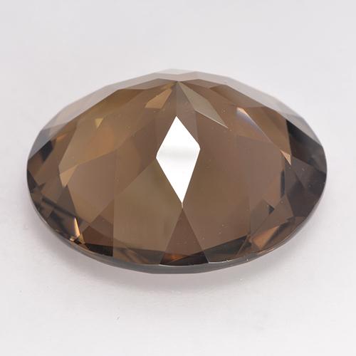Quartzo Fumê Marrom Natural 18.95ct, Corte Redondo, VVS-VS