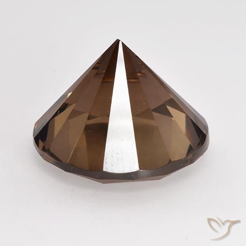 Quartzo Fumê Castanho médio Natural 9.01ct, Redondo, VVS