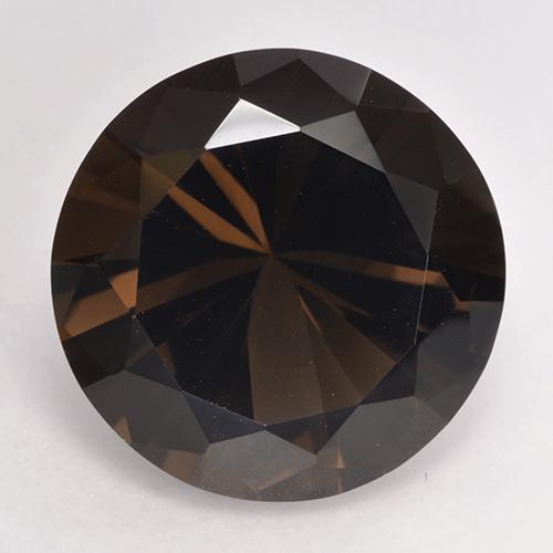 Quartzo fumê marrom natural 10,13ct, corte redondo, VVS-VS