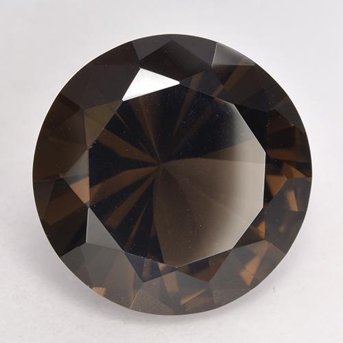 Quartzo fumê marrom natural 10,13ct, corte redondo, VVS-VS