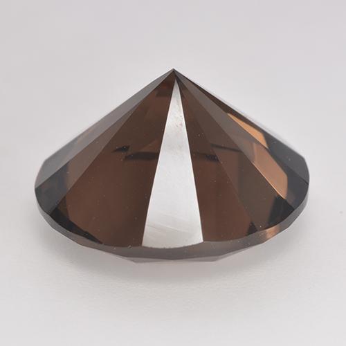 Quartzo fumê marrom natural 11,19ct, corte redondo, VVS-VS