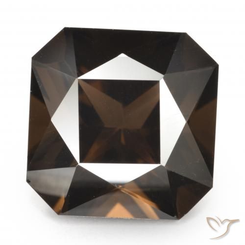 7.33ct Natural Umber Brown Quartzo Fumê, Corte Esmeralda, VVS-VS