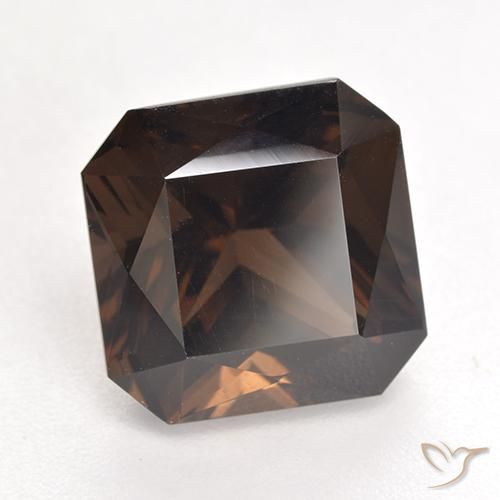 Quartzo Fumê Castanho médio Natural 7.48ct, Corte Octógono / Esmeralda, VVS-VS