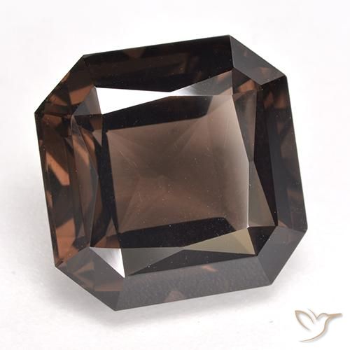 Quartzo Fumê Marrom Natural 9.88ct, Corte Octógono / Esmeralda, VVS-VS