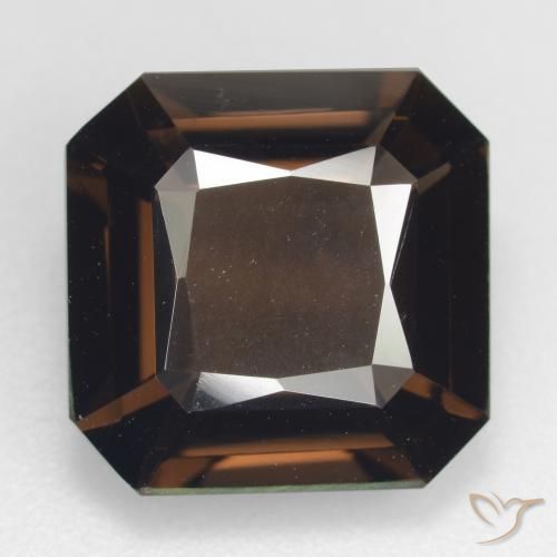 8.65ct Natural Castanho médio Quartzo Fumê, Corte Esmeralda, VVS