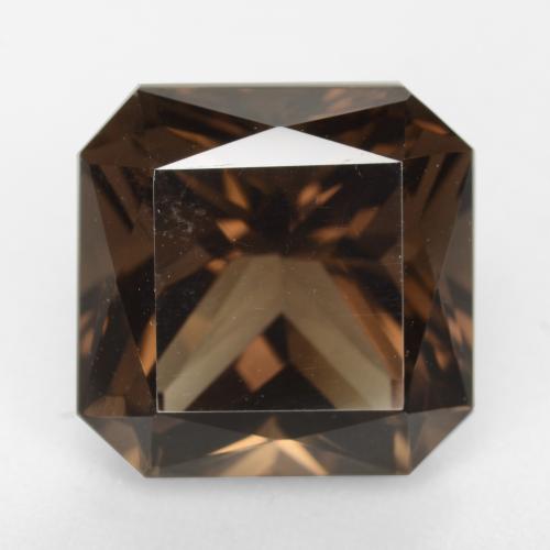 Quartzo fumê marrom natural 10,19ct, corte esmeralda, VVS-VS