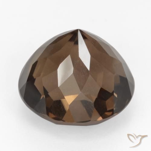 Quartzo Fumê Marrom escuro Natural 9.56ct, Redondo, VVS-VS