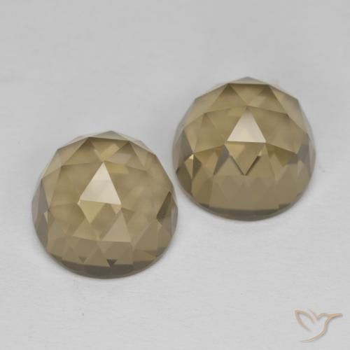9.77ctw Natural Mocha Marrom Quartzo Fumê, oval, VVS-VS