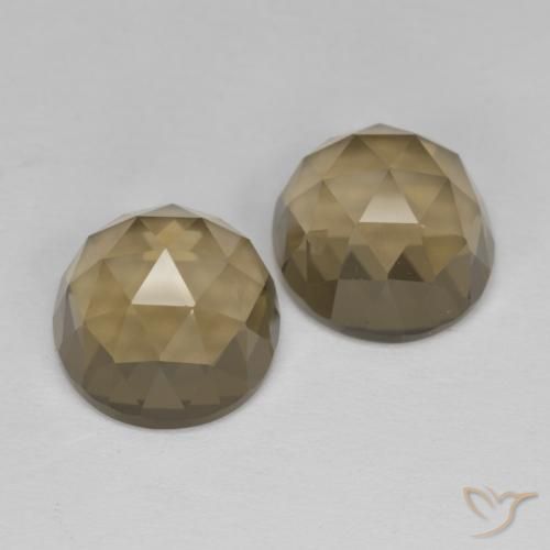 Pedras preciosas de Quartzo Fumê Castanho Médio-Claro natural de 9.43 ct, oval, VVS-VS