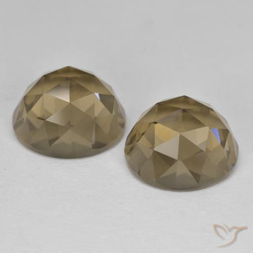 Pedras preciosas de Quartzo Fumê Castanho Médio-Claro natural de 9.43 ct, oval, VVS-VS