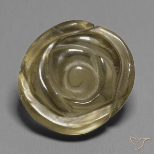 11.51ct Natural Castanho médio Quartzo Fumê, Flor cortada, Transparente