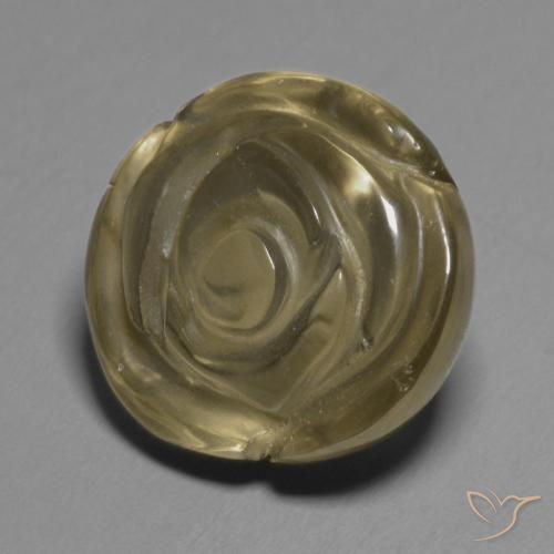 Quartzo Fumê Castanho médio Natural 11.51ct, Flor cortada, Transparente