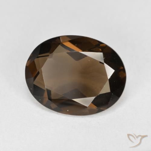 Quartzo Fumê Hickory Brown Natural 3.16ct, oval, VVS