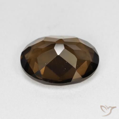 Quartzo Fumê Hickory Brown Natural 3.16ct, oval, VVS
