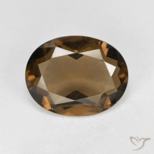 3.08ct Natural Gingerbread Marrom Quartzo Fumê, oval, VS