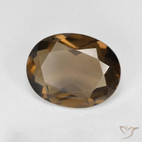Quartzo Fumê Gingerbread Marrom Natural 3.08ct, oval, VS