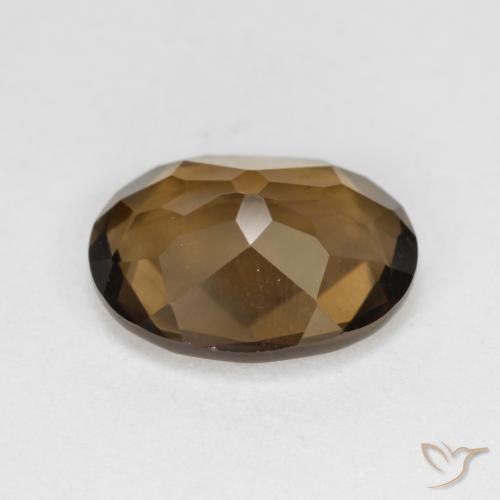 Quartzo Fumê Gingerbread Marrom Natural 3.08ct, oval, VS