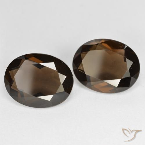 Pedras preciosas de Quartzo Fumê Marrom natural de 6.30 ct, oval, VS