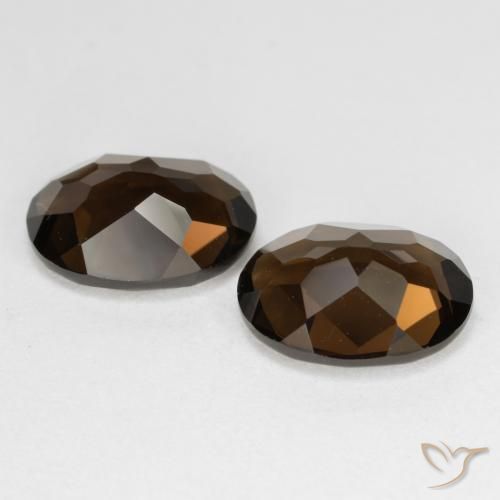 Pedras preciosas de Quartzo Fumê Marrom natural de 6.30 ct, oval, VS