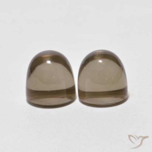 Pedras preciosas de Quartzo Fumê Marrom escuro natural de 7.95 ct, Redondo, Transparente