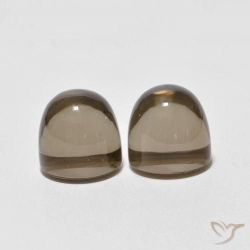 Pedras preciosas de Quartzo Fumê Marrom Quente natural de 8.19 ct, Redondo, Transparente