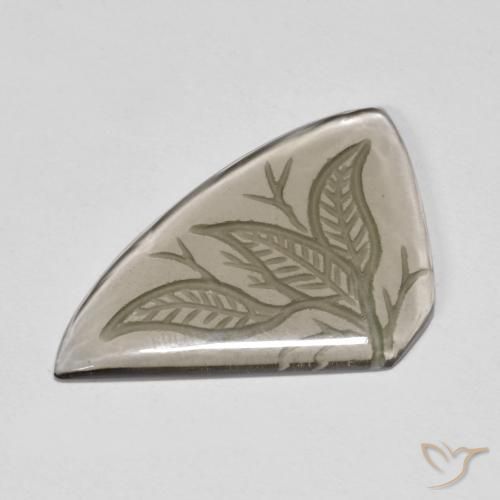 Quartzo Fumê Castanho muito claro Natural 10.24ct, Chique, Transparente