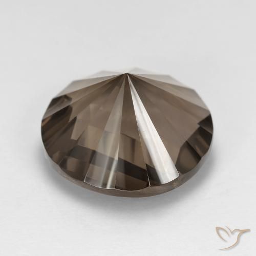 Quartzo Fumê Hickory Brown Natural 7.75ct, Redondo, VS