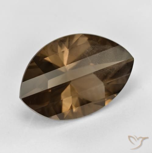 Quartzo Fumê Marrom Quente Natural 9.76ct, Marquesa, VS