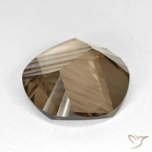 Quartzo Fumê Marrom claro Natural 7.93ct, Redondo, VS