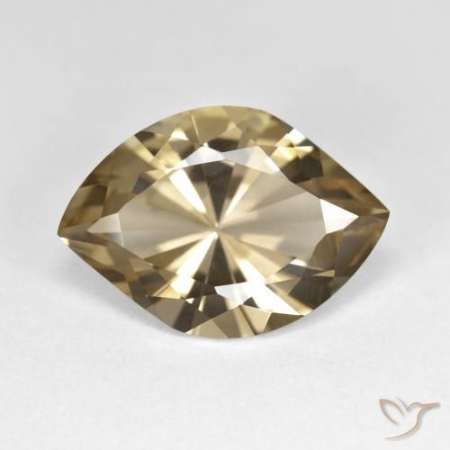 7.23ct Natural Castanho médio Quartzo Fumê, Marquesa, VVS-VS