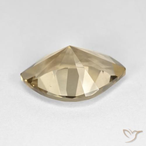 Quartzo Fumê Castanho médio Natural 7.23ct, Marquesa, VVS-VS