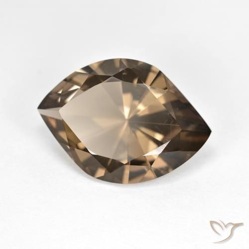 Quartzo Fumê Marrom Quente Natural 6.45ct, Marquesa, VVS-VS