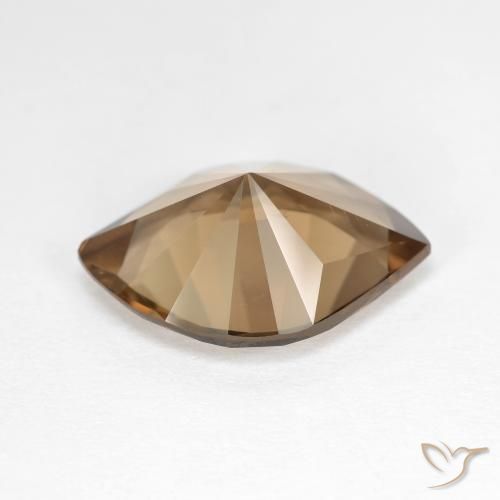 Quartzo Fumê Marrom Quente Natural 6.45ct, Marquesa, VVS-VS
