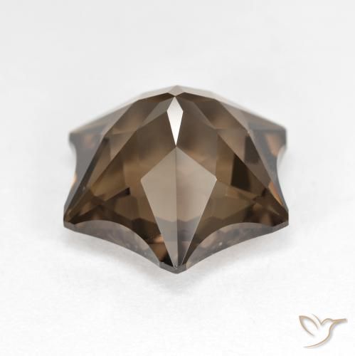 Quartzo Fumê Gingerbread Marrom Natural 9.76ct, Chique, VVS