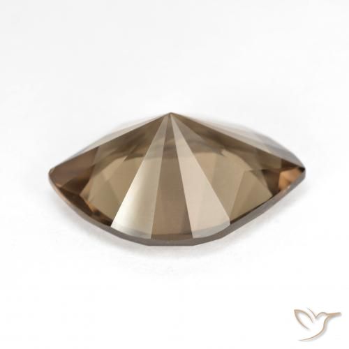 Quartzo Fumê Castanho Médio-Claro Natural 6.89ct, Marquesa, VVS