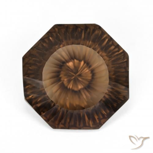 8.20ct Natural Marrom Quartzo Fumê, Corte Esmeralda, VVS-VS