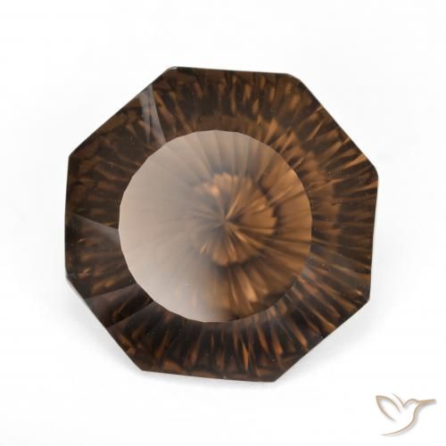 Quartzo Fumê Marrom Natural 8.20ct, Corte Octógono / Esmeralda, VVS-VS