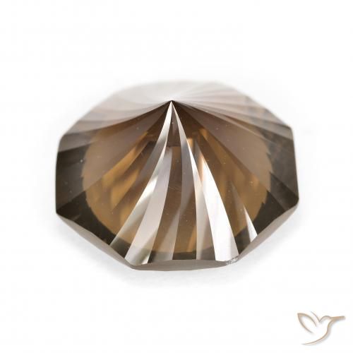 Quartzo Fumê Marrom Natural 8.20ct, Corte Octógono / Esmeralda, VVS-VS