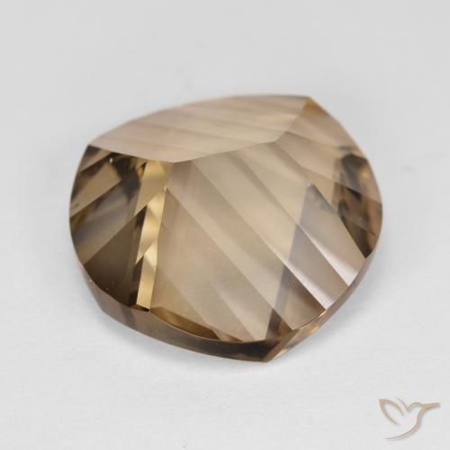 Quartzo Fumê Marrom Quente Natural 9.26ct, Redondo, VVS-VS