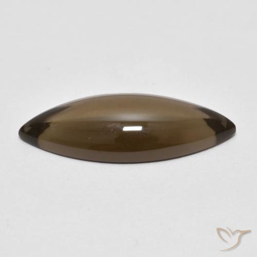 Quartzo Fumê Marrom Quente Natural 5.67ct, Marquesa, Transparente