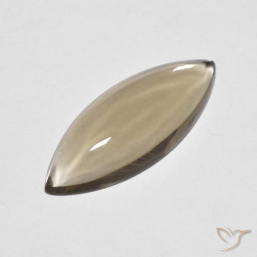 5.63ct Natural Marrom Quente Quartzo Fumê, Marquesa, Transparente