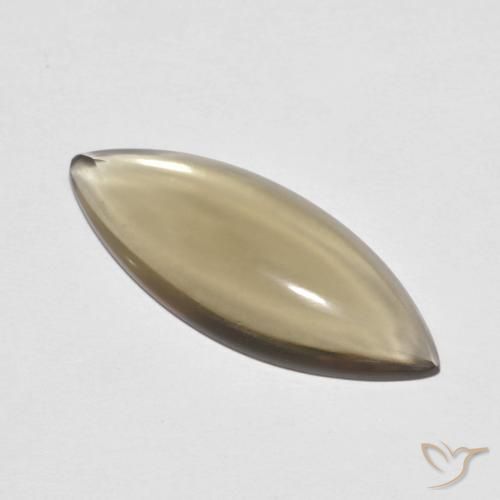 5.65ct Natural Castanho Terroso Claro Quartzo Fumê, Marquesa, Transparente