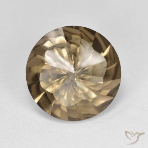 4.83ct Natural Castanho médio Quartzo Fumê, Redondo, VVS-VS